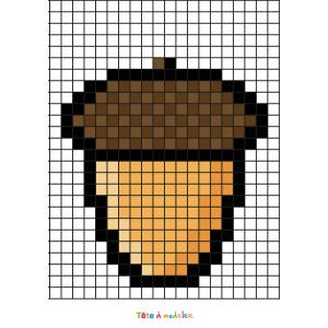 Pixel Art gland d'automne