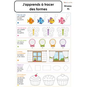 Fiche PS : un grand exercice pour s'entraîner à tous les gestes graphiques