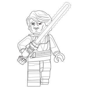 Coloriage Anakin Skywalker en lego