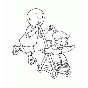 Coloriage Caillou à imprimer