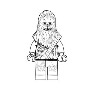 Coloriage Chewbacca lego