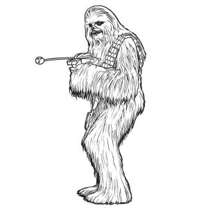 Coloriage chewbacca