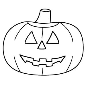 Coloriage d'une citrouille à imprimer