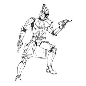 Coloriage clone Star Wars