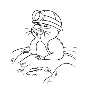 Coloriage d'Aurelle la loutre de Franklin la tortue