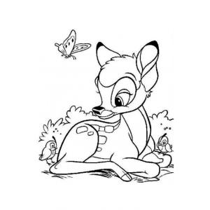 Coloriage de Bambi de Disney