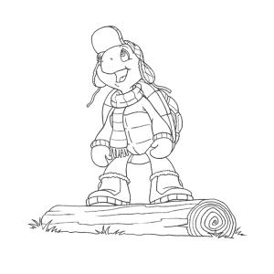 Coloriage de Franklin la tortue gratuit
