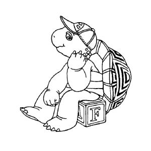 Coloriage de Franklin la tortue à imprimer