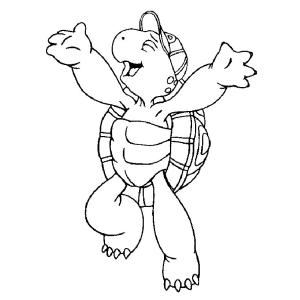 Coloriage de Franklin pour maternelle