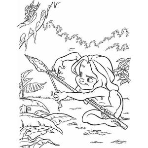 Coloriage de Tarzan bébé