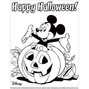Coloriage Disney Halloween gratuit