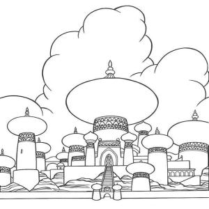 Coloriage du palais d'Agrabah