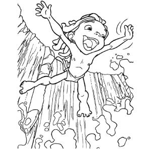 Coloriage du Petit Tarzan