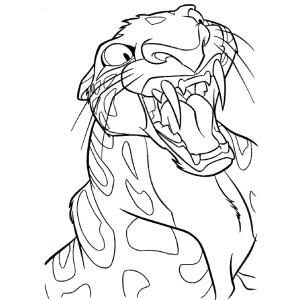 Coloriage du tigre Sabor