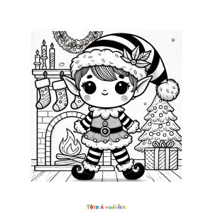 Coloriage d'un lutin farceur rapide