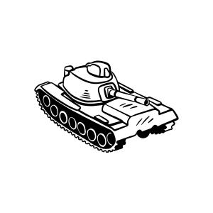 Coloriage d'un véhicule militaire