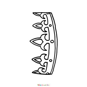 Coloriage de Couronne Simple à Imprimer