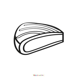 Coloriage d'une part de galette des Rois