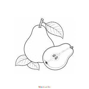 Imprimez gratuitement ce joli coloriage de poire. Une activité créative idéale pour découvrir les fruits de l'automne.