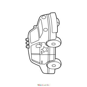 Coloriage d'une voiture de police