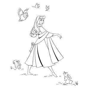 Coloriage La Belle au bois Dormant  #3