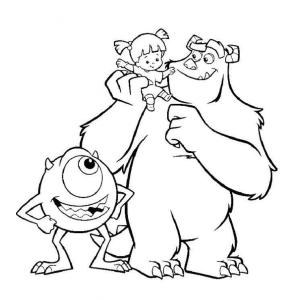 Coloriage de monstre & cie
