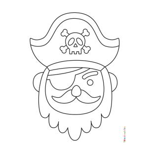 Retrouvez un coloriage de pirate et imprimez un dessin de pirate pour tous les petits amoureux de la mer - Page 03