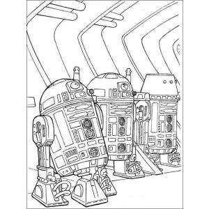 Coloriage Star Wars R2D2