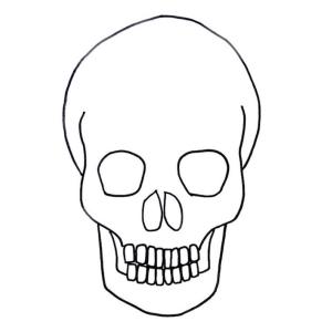 Coloriage Tête de mort #02