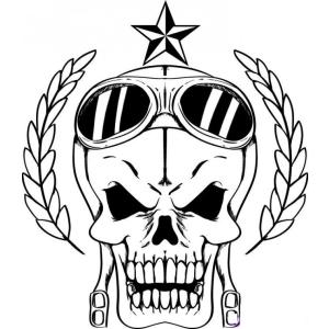 Coloriage Tête de mort #04