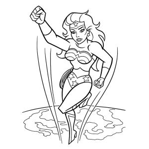 Coloriage Wonder Woman #1
