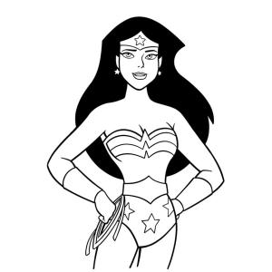 Coloriage Wonder Woman #2