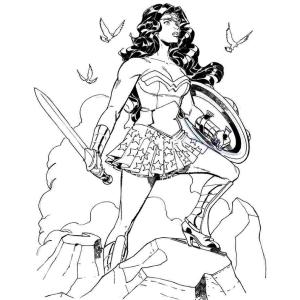 Coloriage Wonder Woman #3