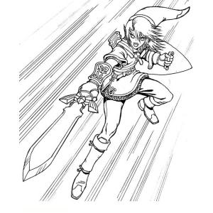 Coloriage Zelda à imprimer