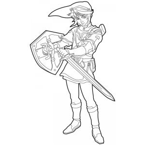 Coloriage Zelda Breath of Wilde
