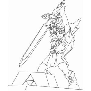 Coloriage Zelda gratuit