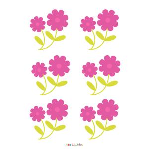 Image de fleurs à imprimer pour réaliser des bricolages de Pâques avec les enfants