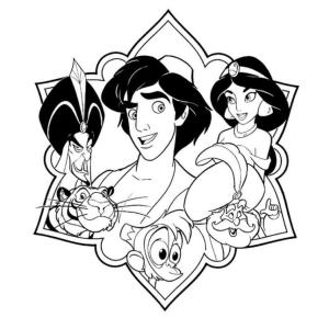 Les personnages d'Aladdin de Disney