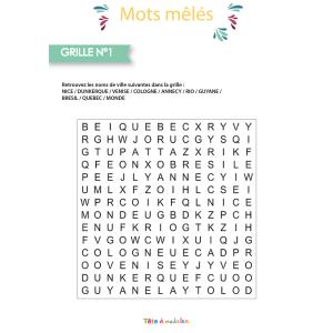 Un jeu de mots mêlés à imprimer sur le thème du carnaval copie