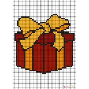Découvrez comment réaliser ce beau Père Noël grâce au Pixel Art. Pour cela, prenez une feuille quadrillée et reproduisez chaque carré coloré afin de créer petit à petit ce père Noël qui sera ravi de p