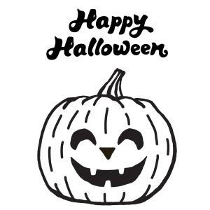 Coloriage Happy Halloween citrouille
