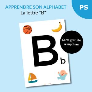 Reconnaître l’alphabet : la lettre B