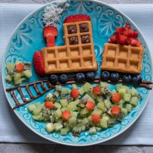 Recette gaufre en forme de train