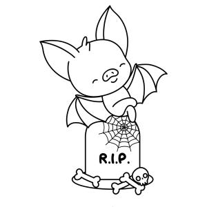 Coloriage d'un vampire en pdf à imprimer avec Tête à modeler