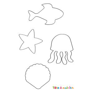 gabarit des poissons du jeu aimanté de pêche aux poissons à télécharger et à imprimer gratuitement