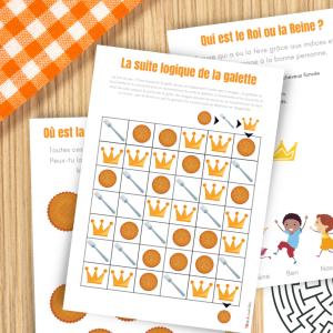 Des jeux à imprimer gratuitement sur le thème de l'Épiphanie et sur la galette des rois. Découvrez des labyrinthes, des jeux de puzzle, des jeux de réflexion, des jeux de mémoire afin d'occuper les en