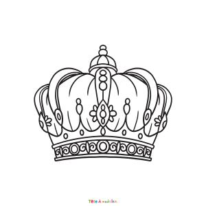 Coloriage d'une couronne de perles à imprimer