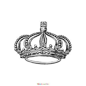 Coloriage d'une couronne de Roi