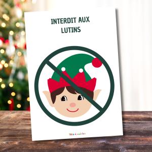 Panneau anti-lutin farceur à imprimer gratuitement : pour des fêtes sous contrôle !