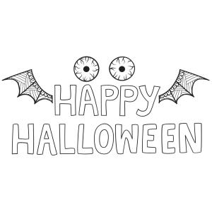 Coloriage Happy Halloween gratuit